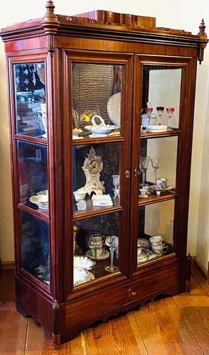 Biedermeier vitrine seiten - biedermeier, 3-seiten