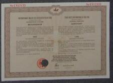 Bezugsschein Intern. Anleihe Deutsches Reich 1930 (Young) 1000 SKR schwe.Ausgabe