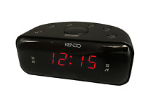 Kendo Radiowecker Alarm Clock 24EXSW in Schwarz - Dimmbares Display, UKW/FM