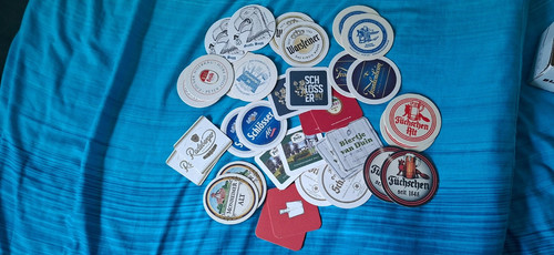 Bierdeckel aus sammlung - bierdeckel,