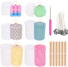 6 Stück Kerzenform Silikon