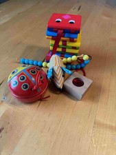 Spielzeug Konvolut goki Zauberschlange, DJECO Kastagnette Rechenmaus Spiele. usw