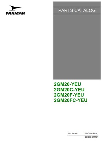 Yanmar 2gm20 2gm20c 2gm20f - 2gm20,