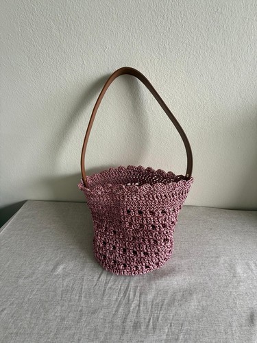 Beuteltasche gehäkelt mit - beuteltasche,,