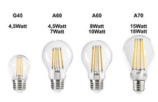 LED Leuchtmittel E27 Vintage Filament Lampe Edison Landhaus Modern Birne Leuchte