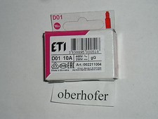 Schmelzsicherung 10A 400-250V D01/E14 10 Stück Neozed Sicherung 