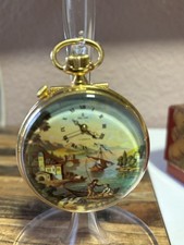 reuge taschenuhr Lepine mit Musikspielwerk , Weckerfunktion  und Goldplated