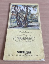 Shell Reisedienst Straßenkarte Nr. 15 Mittelrhein. Um Frankfurt, Saarbrücken usw