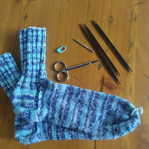 Stricksocken selbstgestrickt - stricksocken,