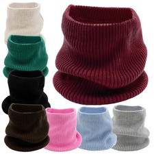 Damen Schlauchschal Merinowolle Winter Schal Loop Schal Halswärmer Stirnband