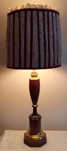 Vintage tischlampe mahagoni - vintage,