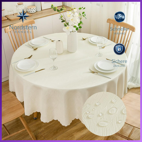 Runde jacquard tischdecke - runde, jacquard-tischdecke
