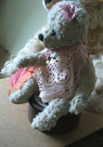 Süßer künstlerteddy amelie - künstlerteddy,