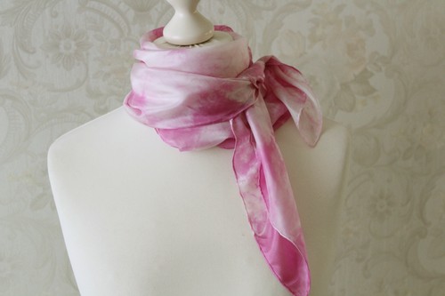 Seidentuch rosa melodie tuch - seidentuch,