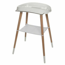 Bébé-jou Badewannenständer Gestell Babywanne Weiß höhenverstellbar klappbar