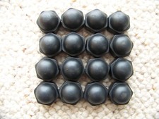 16 Kappen Abdeckkappen Radschraubenkappen SW17 schwarz für Radschrauben