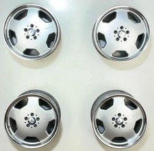 Original AMG Alufelgen 18 Zoll Monoblock Silber HWA1404010102 + Nabendeckel