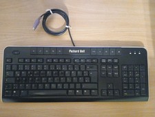 PC-Tastatur Packard Bell, Schwarz, Ziffernblock, 6pol-miniDin Kabelanschluss