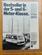 Hymer Hymermobil Eriba Oldtimer Wohnmobil 1981 Vintage Ad Werbung Reklame