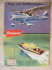 Alter Graupner Prospekt Flug- und Schiffsmodelle Modellbau von 1960 TOP Zustand!