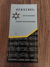 Original Prospekt Henschel Nutzfahrzeuge Programm LKW Lastkraftwagen Omnibus
