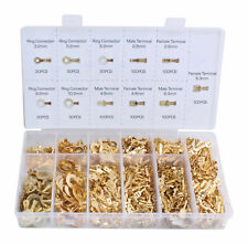 750x Kfz Kabelschuhe Sortiment unisoliert Flachsteckhülsen Set Flachstecker Satz