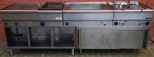 EKU Imbissanlage  Maße:240 x60x85 Friteuse 11 Kw -Bainmarie 3 Kw -Grill 8,2Kw
