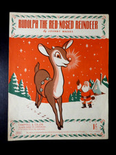 RUDOLPH THE RED-NOSED REINDEER - Notenblatt für Klavier u. Gesang