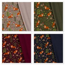 Alpenfleece Fuchs Auswahl Hollandstoffe 25cm x 150cm