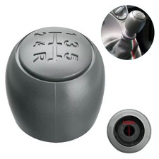 Schaltknauf + Schaltmanschette Knauf Schwarz 5-Gang für Fiat Panda 169 2003-2012