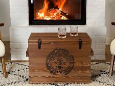 Truhe Couchtisch Holz massiv Wohnzimmertisch Truhentisch Kiste vintage shabby