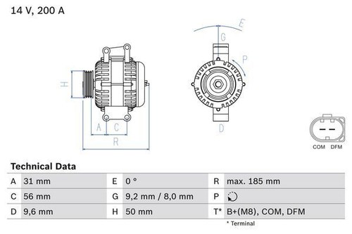 Bosch lichtmaschine 986 - lichtmaschine, 0