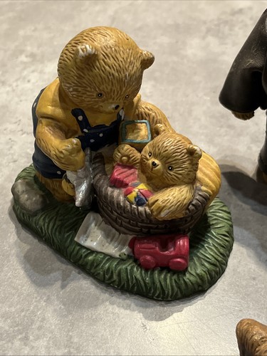Porzellan bären figur - 3x,