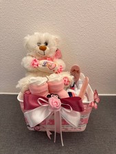 💙Mädchen Windeltorte Korb