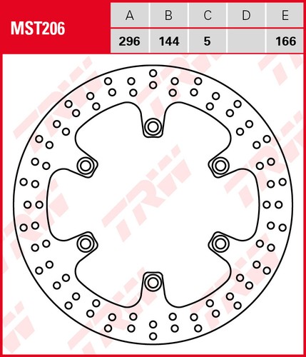 Trw bremsscheibe mst206 für - trw,