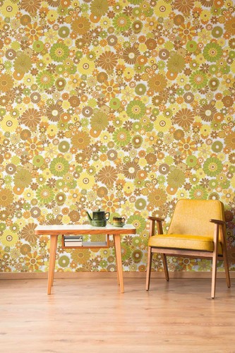 Vliestapete pril blume muster - blume,