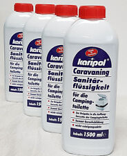 Sanitärflüssigkeit 1500ml Campingtoilette 5,34€/L WC Toilette KARIPOL CARAVANING
