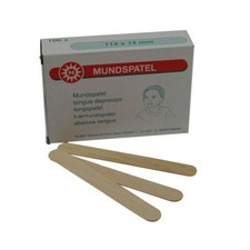 Mundspatel, Zungenspatel, Holzmundspatel, für Kinder, 114 x 14 mm, 100 Stück