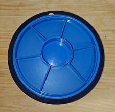 Tupperware Preludio Schlemmerrunde Snackteller Serviertablett in blau