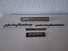 pininfarina embleme  für Alfa, Lancia, Fiat usw. + Abarth und Giugiaro Emblem