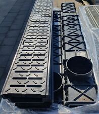 Mearin Plus F100 Entwässerungsrinne 6m mit Kunststoffgitter B125