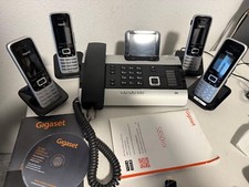 4x Gigaset S850 Mobilteil + Gigaset DX 800 All ISDN AB  Basisstation +Anleitung.