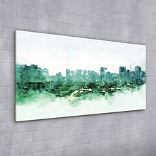 Acrylglasbild Wandbild Plexiglas 100x50 Foto Bild Malerei Stadt modern