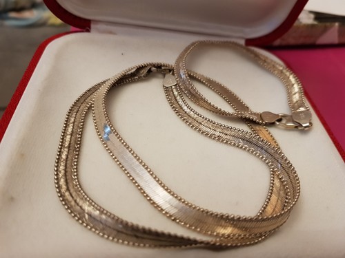 925 sterling silber - silber, schmuckset