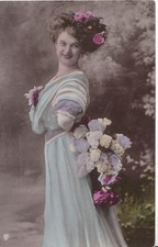 Glamour Postkarte - Junge Dame