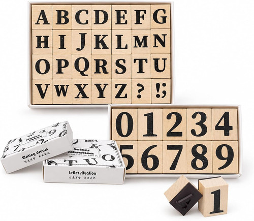 Buchstaben stempel set für - buchstaben,