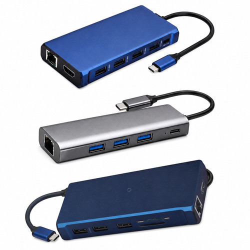 Usb hub adapter 6in1 - usb, c