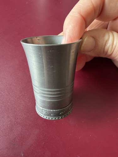 Zinnbecher klein schnapsglas - zinnbecher,