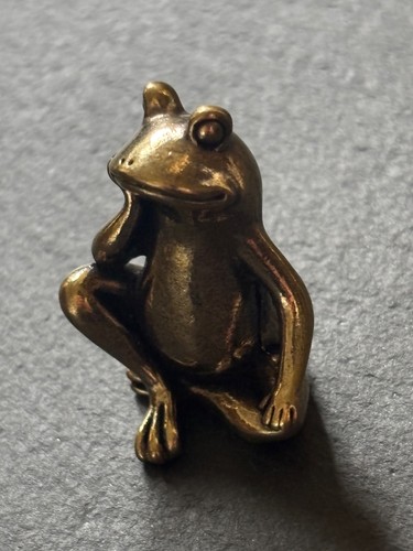 Nachdenklicher frosch figur - frosch,