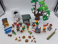 Playmobil / Freizeit - Figuren und Tiere im Wald mit Pflanzen und Zubehör